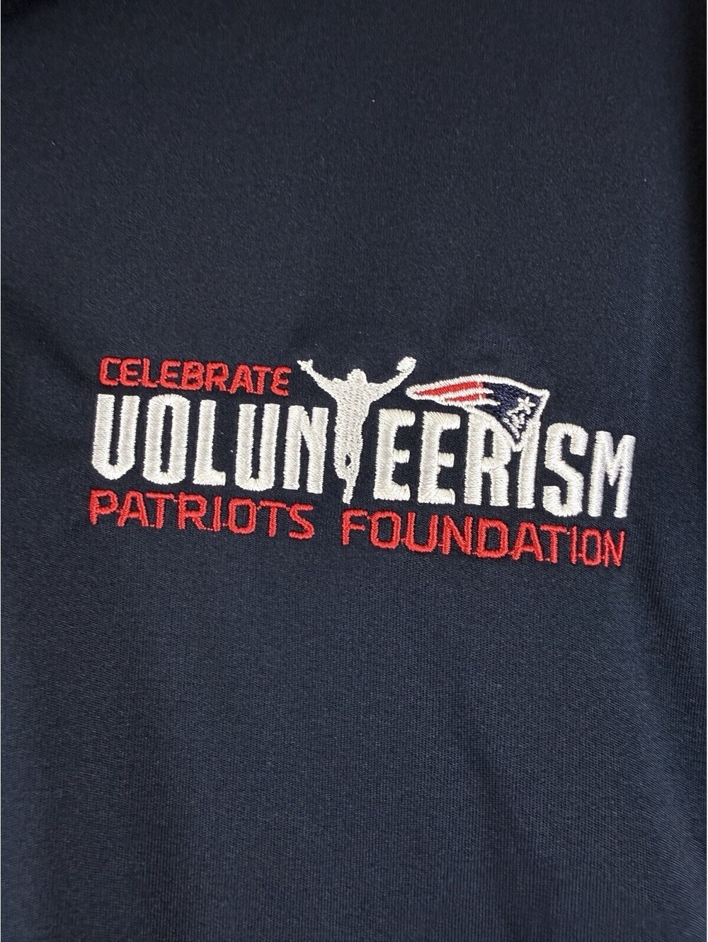 New England Patriots Foundation Golf Polo Large Mens Blue Shirt Short Sleeve New